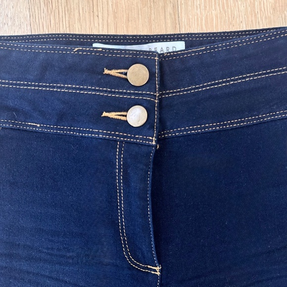 Veronica Beard Deep Dark Blue Denim High Waist Flare Jeans Size 0 Excellent Cond - Picture 5 of 8